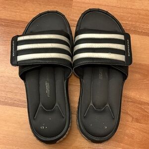 Adidas Superstar Black and White Slides